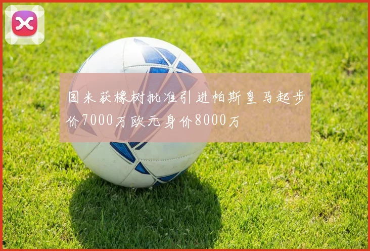 国米获橡树批准引进帕斯皇马起步价7000万欧元身价8000万